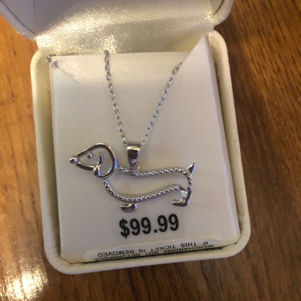 Dachshund Sterling Silver Necklace